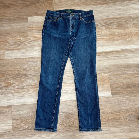 Ralph Lauren | Classic Wash Mid Rise Slim Straight Leg Jeans size 8 - Picture 1 of 9